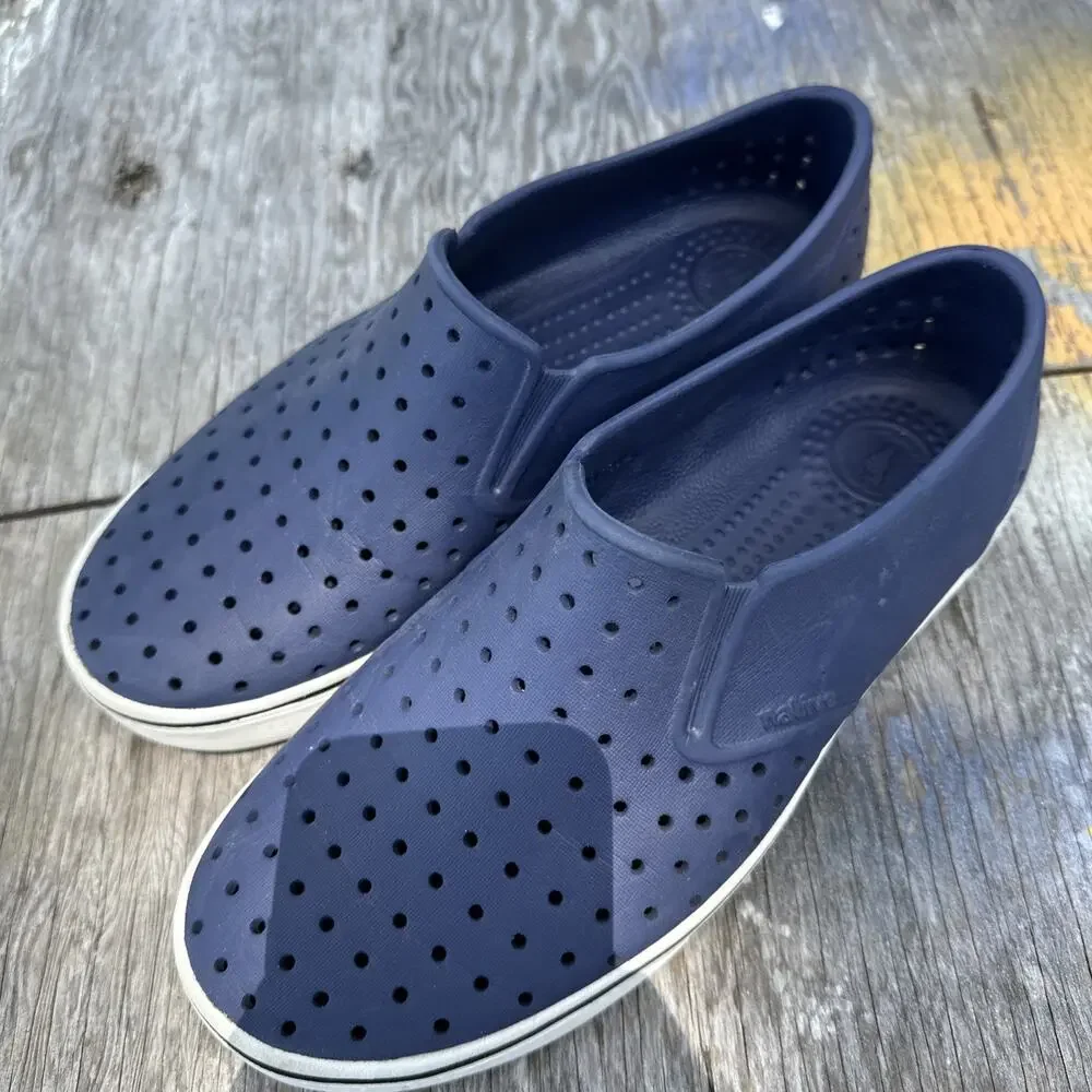 Kids Native Shoes Miles Slip-On Sneakers Size Men’s 7 Women’s 9 Navy Blue - BP